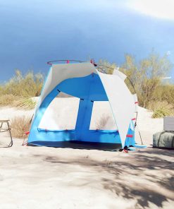 Tenda Da Spiaggia 2persone Azzurro Rilascio Rapido Impermeabile