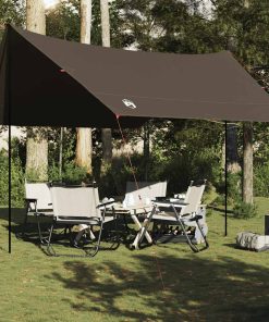 Telone Da Campeggio Marrone 438x376x212 Cm Impermeabile