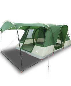 Tenda Da Campeggio A Tunnel Per 5 Persone Verde Impermeabile