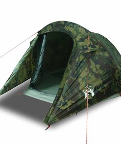 Tenda Da Campeggio A Tunnel Per 2 Persone Mimetico Impermeabile