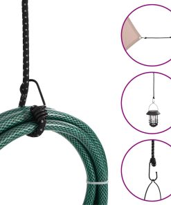 Corde Elastiche Con Strisce Riflettenti E Ganci 25 Pz 59 cm