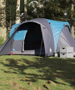 Tenda Da Campeggio A Cupola Per 4 Persone Blu Impermeabile