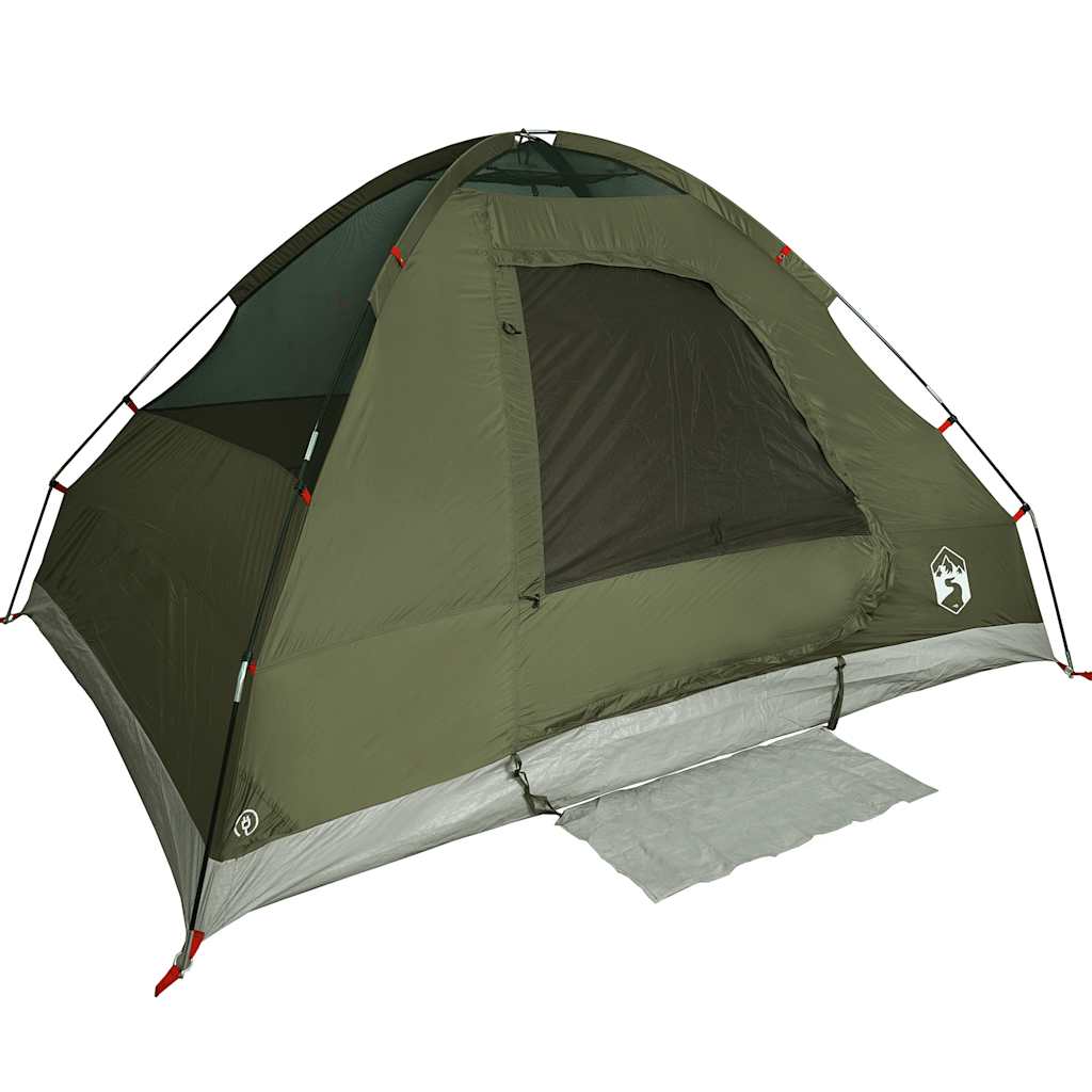 Tenda Da Campeggio A Cupola 2 Persone Verde Oliva Impermeabile