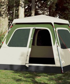 Tenda A Cupola Da Campeggio 4 Persone Verde A Rilascio Rapido