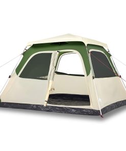 Tenda Familiare A Cupola 6 Persone Verde A Rilascio Rapido