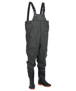 Wader Da Pesca Con Pettorina E Stivali Verde Scuro Taglia 42