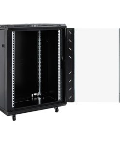 Armadietto Di Rete 15u Con Ruote Girevole 19" Ip20 60x45x86 cm