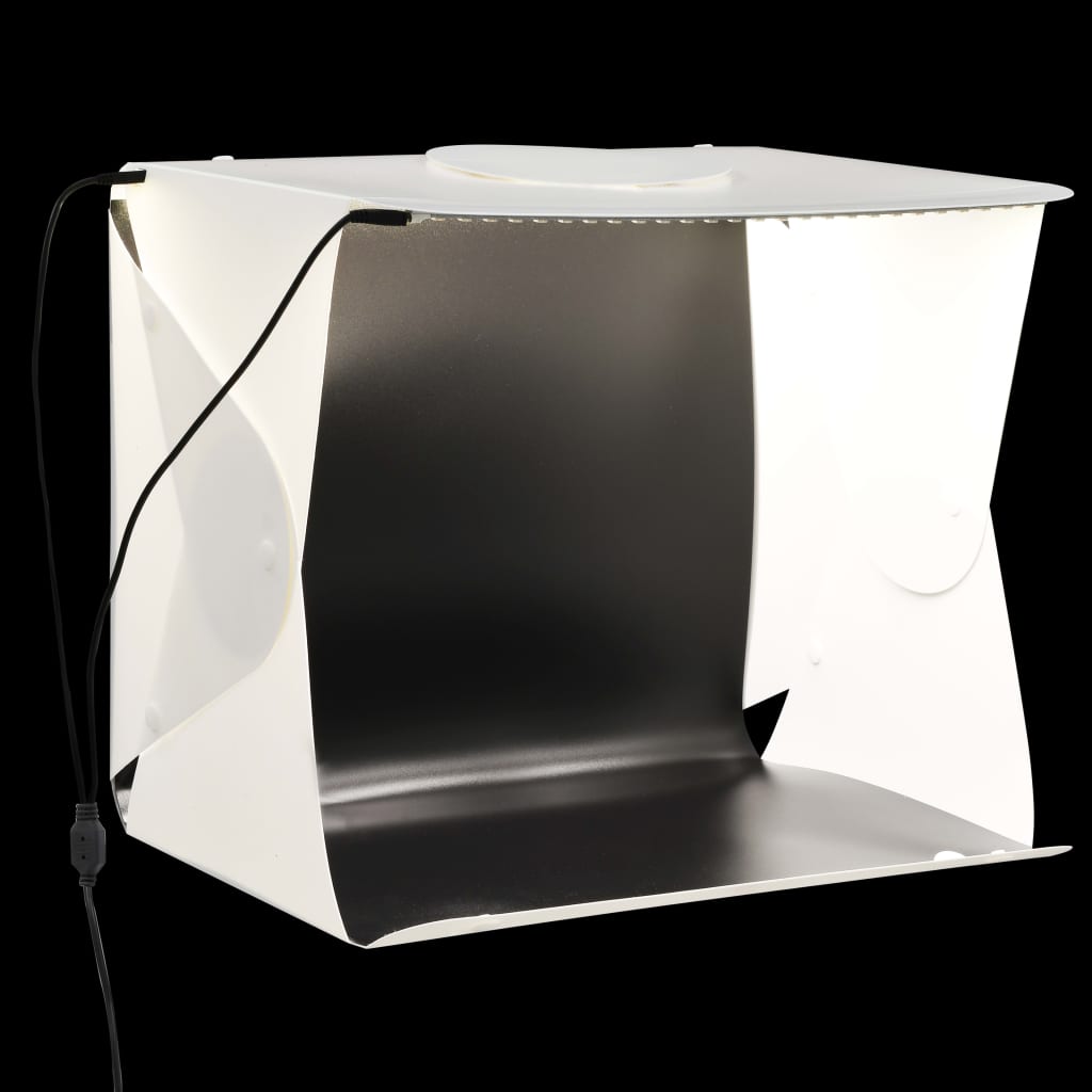 Light Box Per Studio Foto A Led 40x34x37 Cm In Plastica Bianco