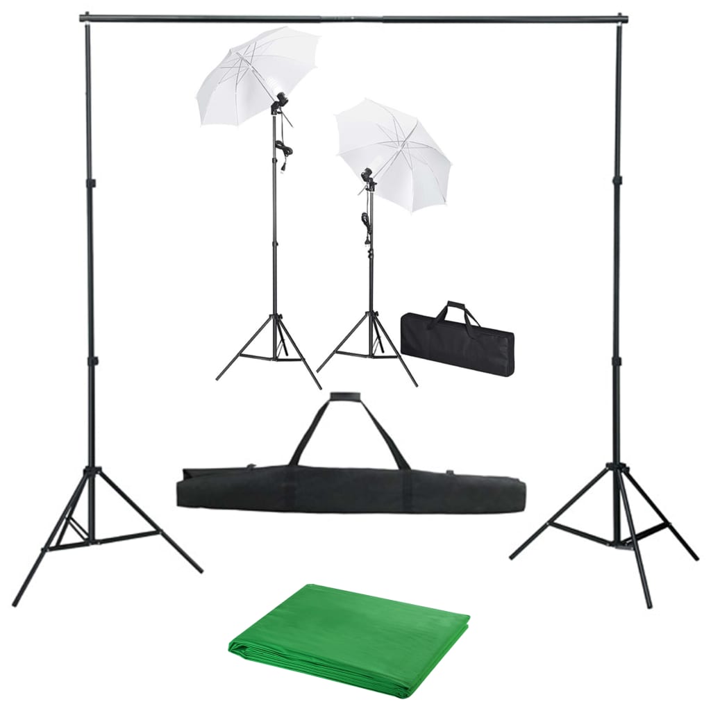Kit Studio Fotografico Con Fondali Luci E Ombrelli - Image 6