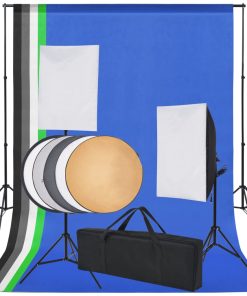 Kit Studio Fotografico 5 Sfondi Colorati & 2 Softbox