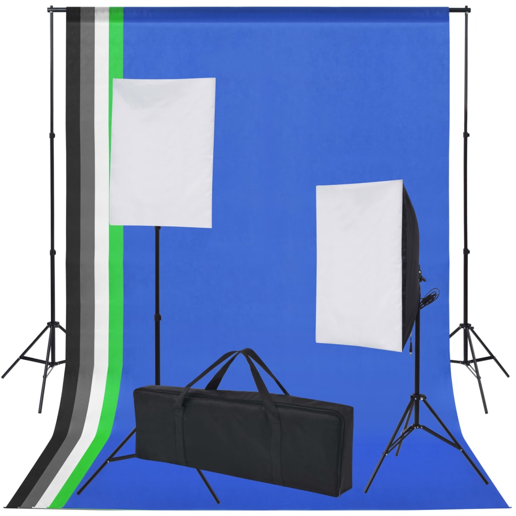Kit Studio Fotografico 5 Sfondi Colorati & 2 Softbox - Image 4