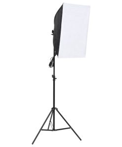 Kit Per Studio Fotografico Con Luce Softbox E Fondale