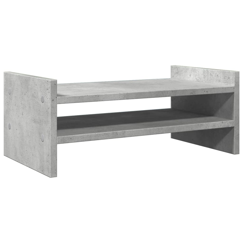 Supporto Per Monitor Grigio Cemento 50x27x20 Cm In Truciolato