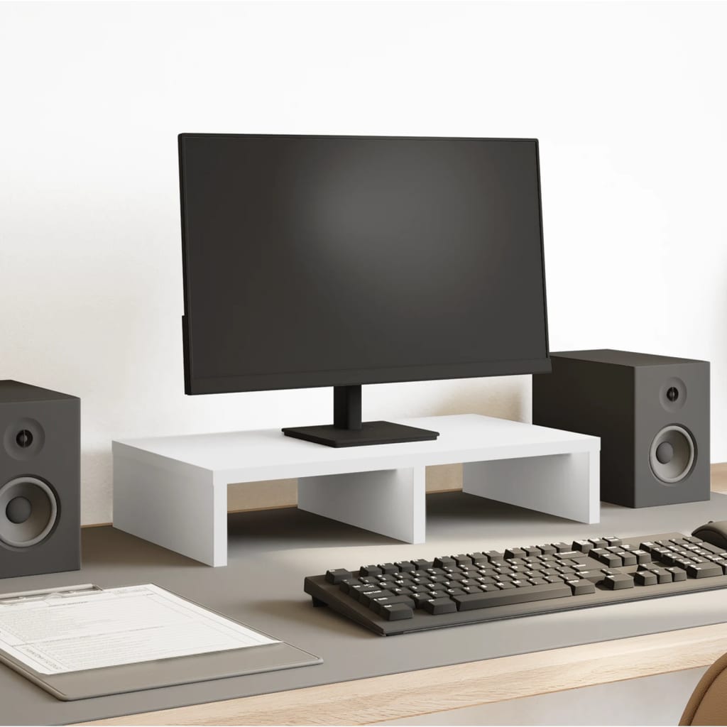 Supporto Per Monitor Bianco 50x27x10 Cm In Truciolato