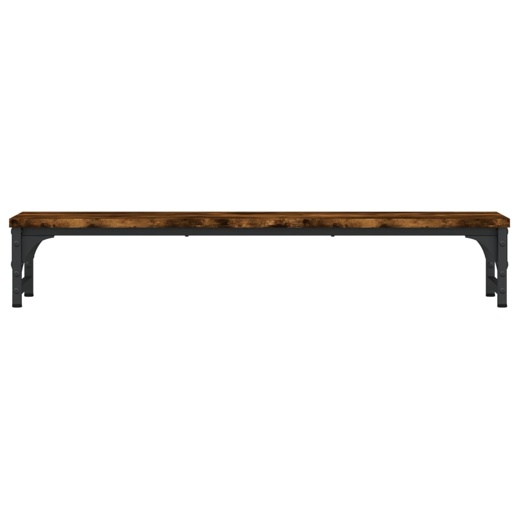 Supporto Per Monitor Rovere Fumo 85x23x15,5cm Legno Multistrato