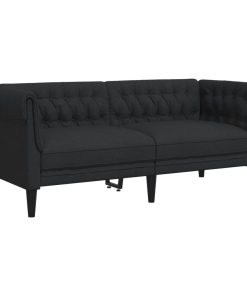 Set Di Divani 2 Pz Nero In Tessuto