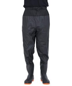 Wader Da Pesca Alla Vita Con Stivali Nero Taglia 46