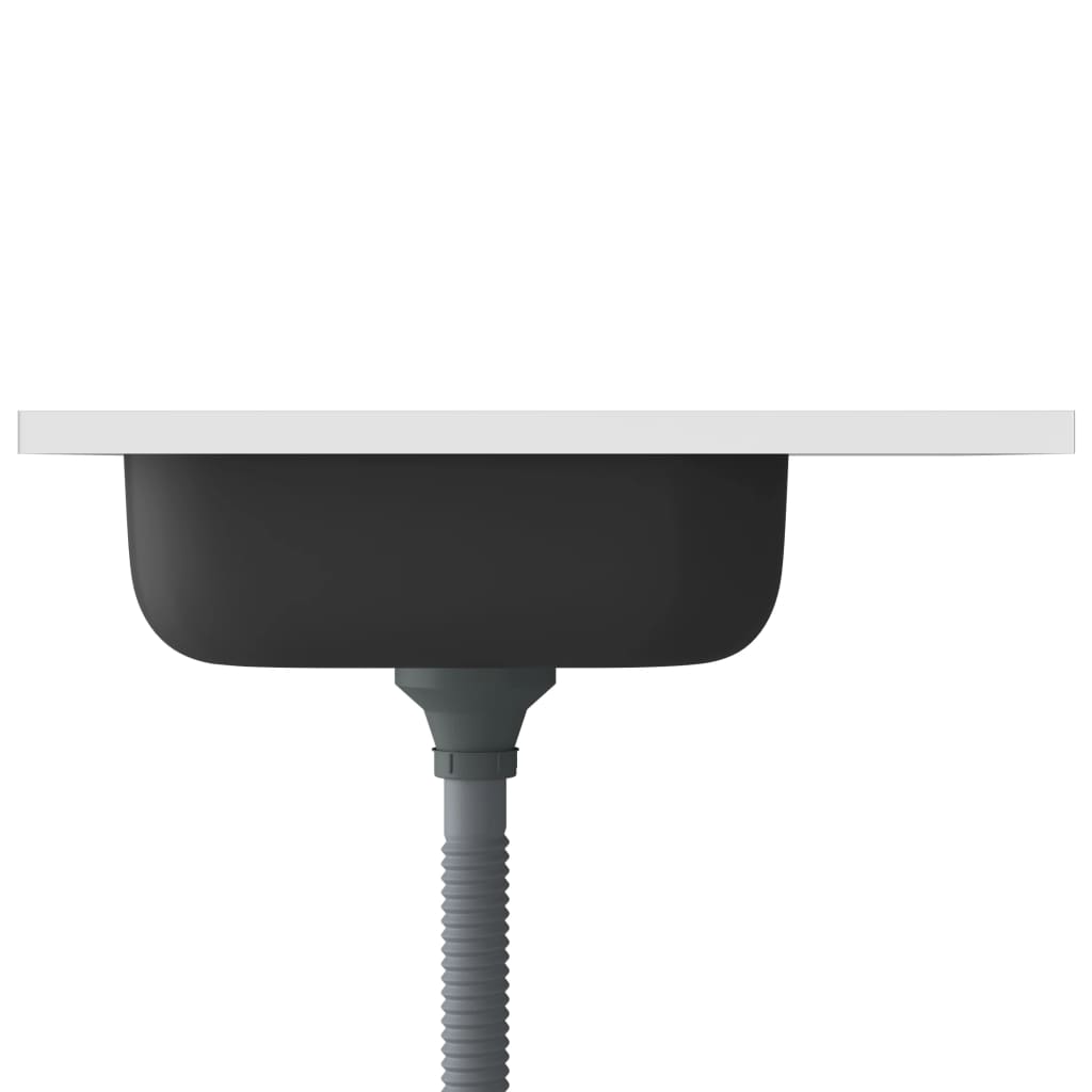 Lavello Da Cucina Con Scarico Argento 600x500x155 Mm Acciaio - Image 3