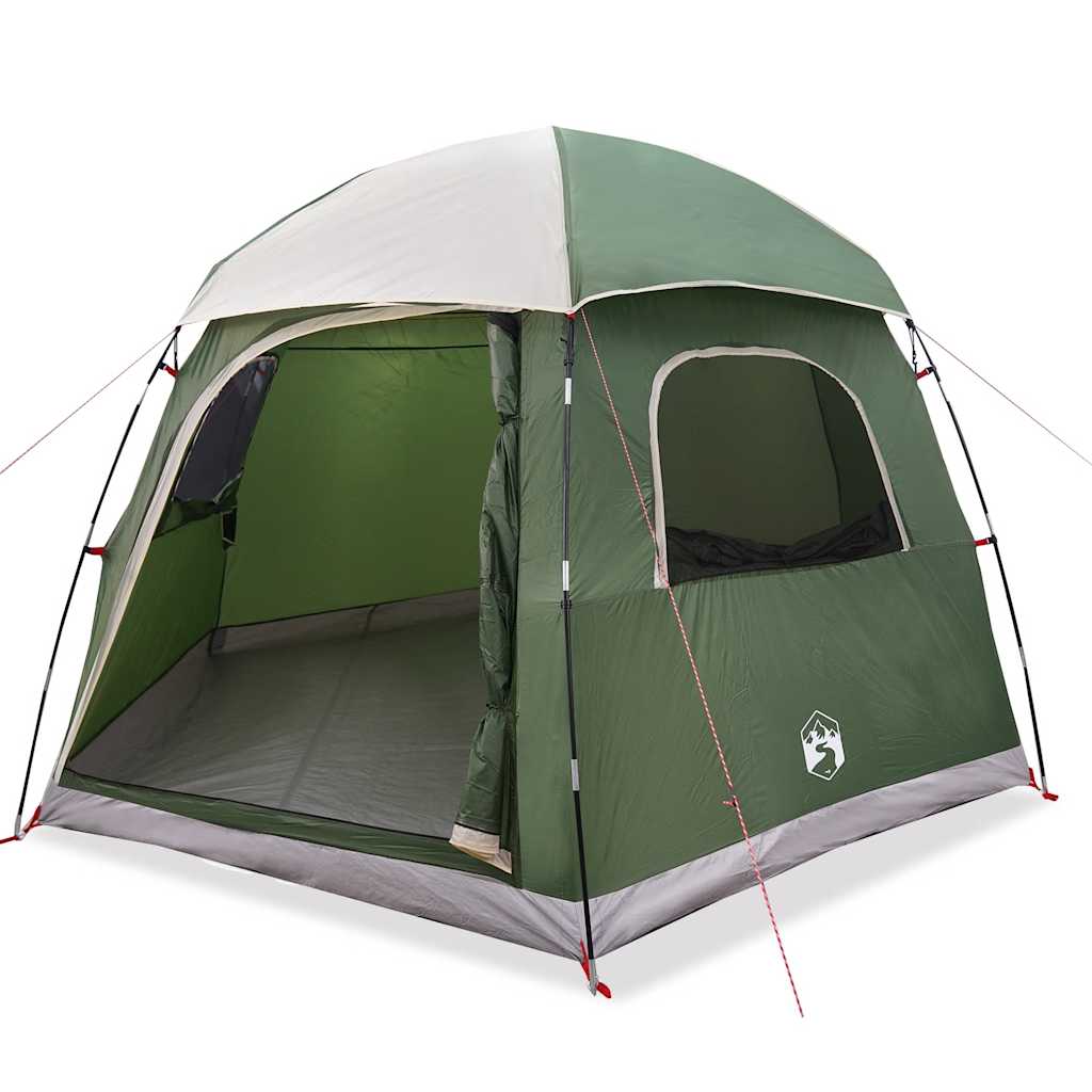 Tenda Familiare Igloo Per 6 Persone Verde Impermeabile - Image 6