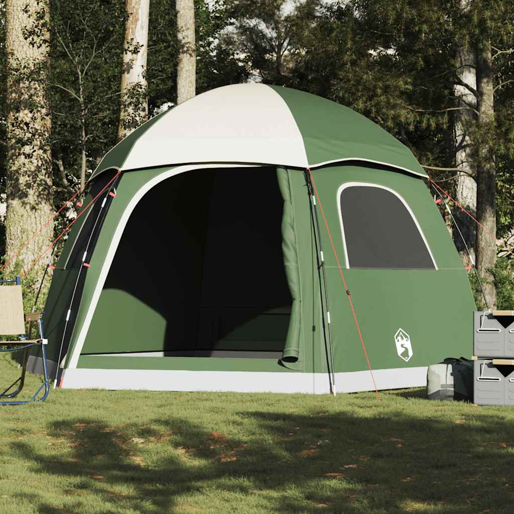 Tenda Familiare Igloo Per 6 Persone Verde Impermeabile - Image 4
