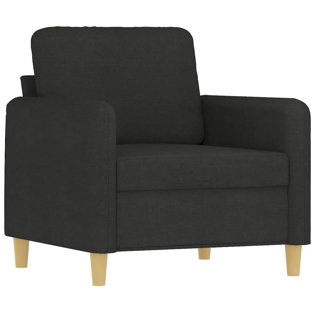 Poltrona Nera 60 Cm In Tessuto - Image 3