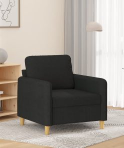 Poltrona Nera 60 Cm In Tessuto