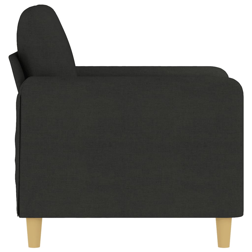 Poltrona Nera 60 Cm In Tessuto - Image 5