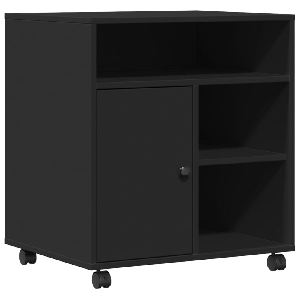 Supporto Per Stampante Con Ruote Nero 41x32x48 cm - Image 3