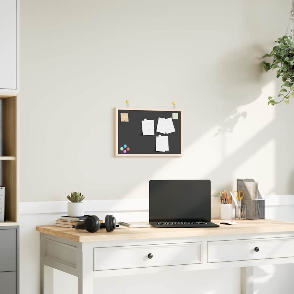 Lavagna Con Cornice In Legno Massello Di Pino Nero 40x30 cm - Image 3