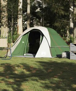 Tenda Familiare Cabina Per 6 Persone Verde Impermeabile