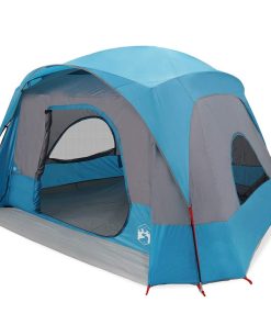 Tenda Familiare Cabina Per 6 Persone Blu Impermeabile