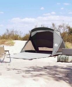 Tenda Da Spiaggia 2 Persone Grigia Impermeabile