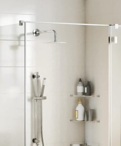 Testa Doccia A Pioggia In Acciaio Inox 304 20x20 Cm Quadrata