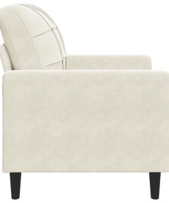 Poltrona Crema 60 Cm Velluto