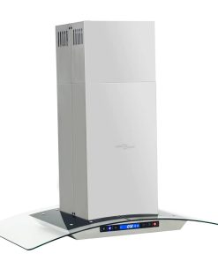 Cappa A Isola 90cm Con Display Lcd E Sensore Touch 756 M³/h Led