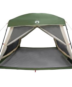 Tenda Familiare Cabina Per 6 Persone Verde Impermeabile