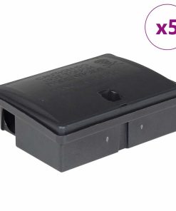 Trappole Per Topi 5 Pz Nere 13x10x4 cm