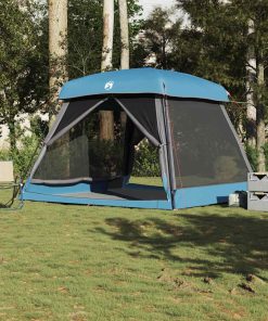 Tenda Familiare Cabina Per 6 Persone Blu Impermeabile