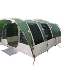 Tenda Familiare A Tunnel Per 8 Persone Verde Impermeabile