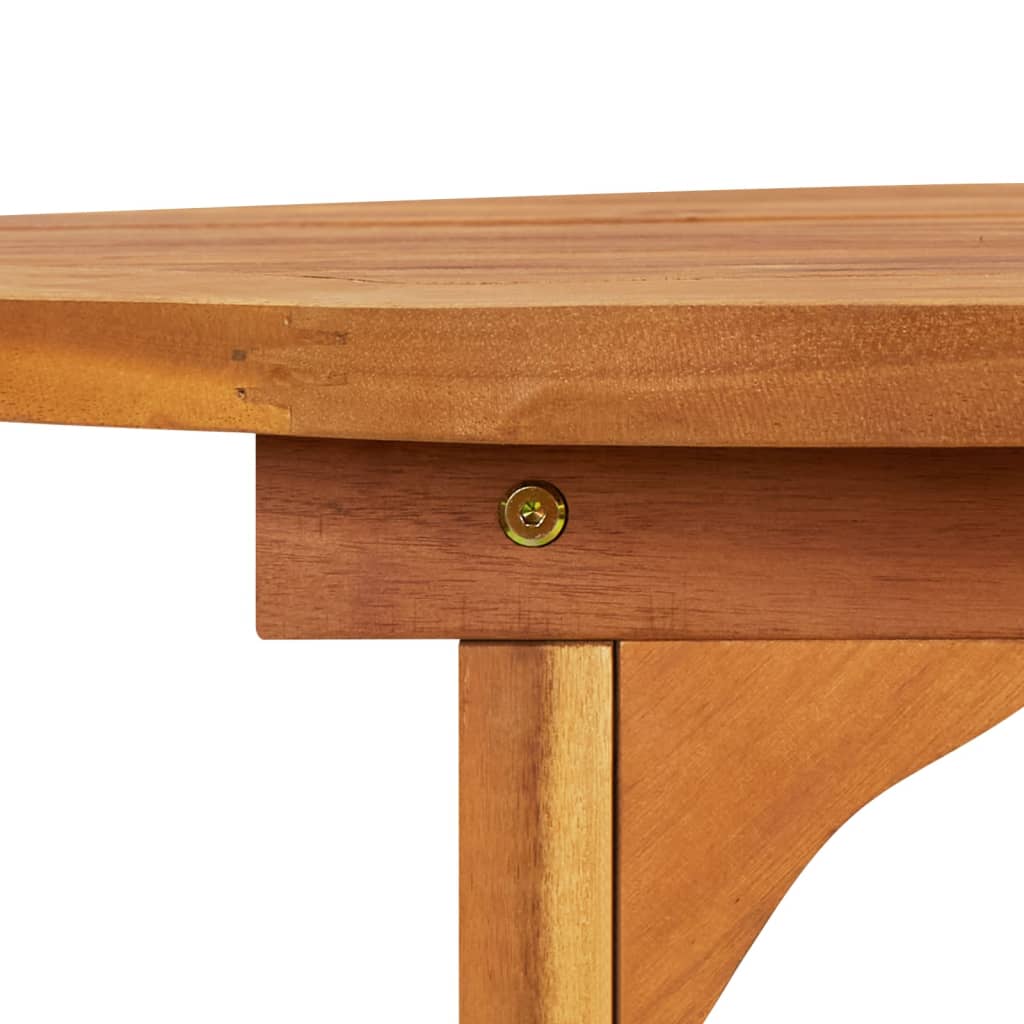 Tavolo Da Pranzo Per Esterni 220x90x75cm Legno Massello Acacia - Image 3