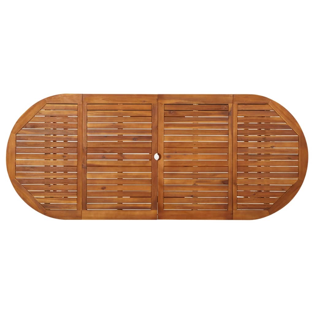 Tavolo Da Pranzo Per Esterni 220x90x75cm Legno Massello Acacia - Image 4