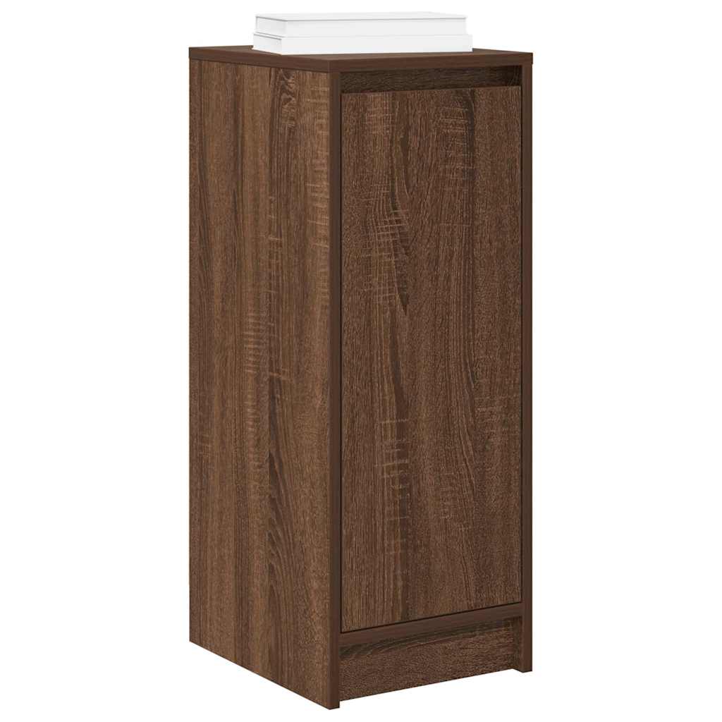 Scarpiera Rovere Marrone 29,5x34x76 Cm In Legno Multistrato