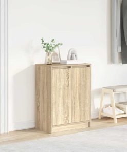 Scarpiera Rovere Sonoma 57x34x76 Cm In Legno Multistrato