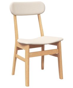 Sedie Da Pranzo Con Cuscini 2 Pz In Legno Massello Di Hevea