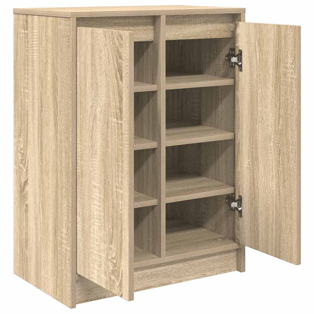 Scarpiera Rovere Sonoma 57x34x76 Cm In Legno Multistrato - Image 4
