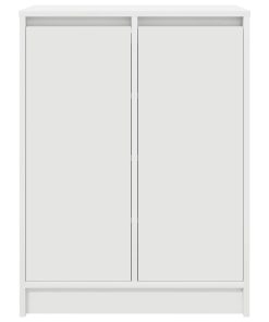 Scarpiera Bianca 57x34x76 Cm In Legno Multistrato