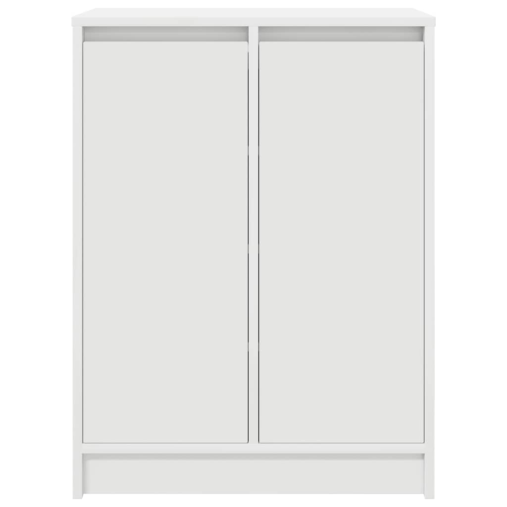 Scarpiera Bianca 57x34x76 Cm In Legno Multistrato