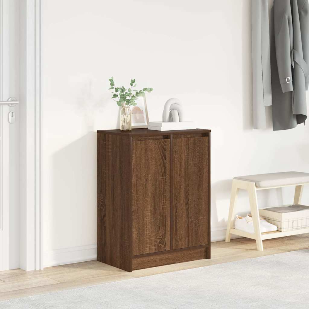 Scarpiera Rovere Marrone 57x34x76 Cm In Legno Multistrato - Image 5