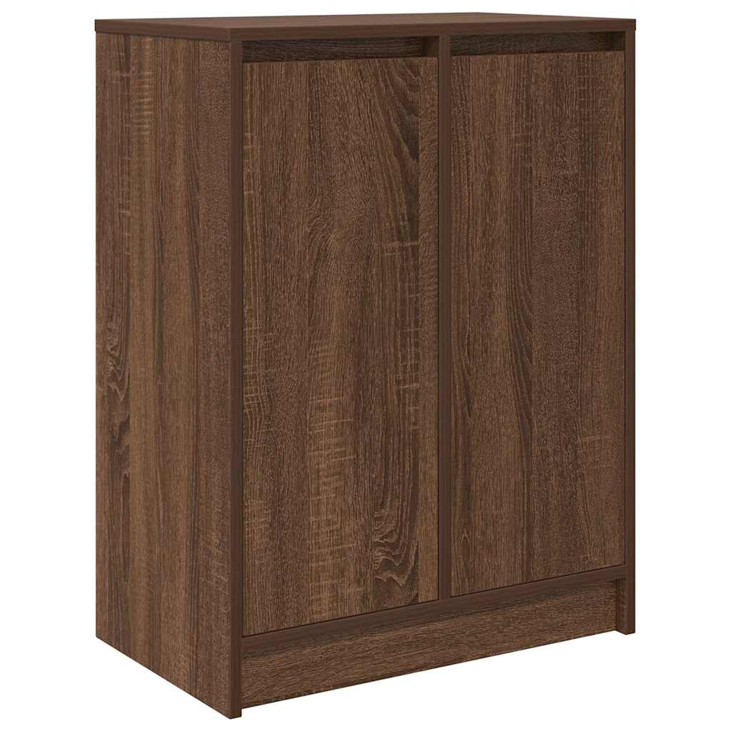 Scarpiera Rovere Marrone 57x34x76 Cm In Legno Multistrato