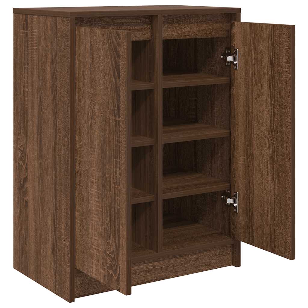 Scarpiera Rovere Marrone 57x34x76 Cm In Legno Multistrato - Image 4